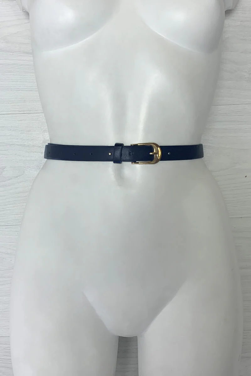 Navy And Gold Belt - Swimclubus
