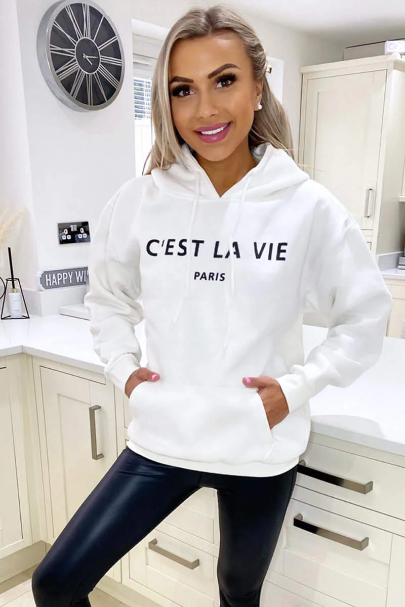 Cream Cest La Vie Oversized Hoodie - Swimclubus