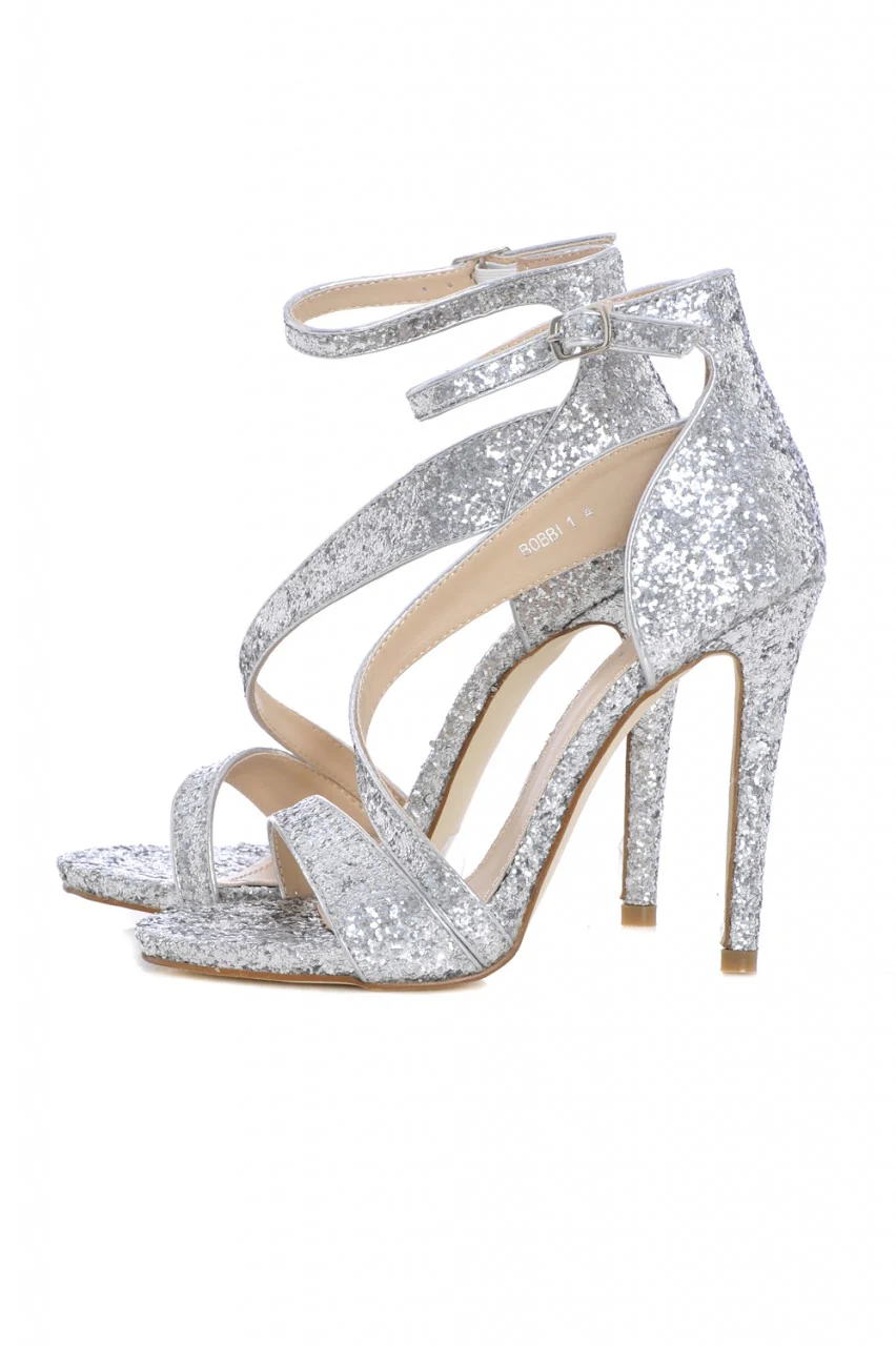 All Over Glitter  Strap Heels - Swimclubus
